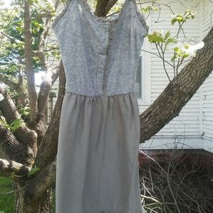 Grey sleeveless dress